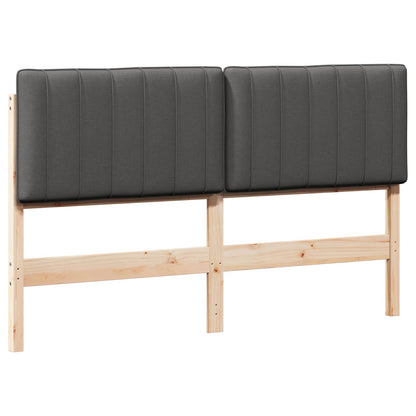 Gestoffeerd hoofdbord Bruin en Donkergrijs 150 cm