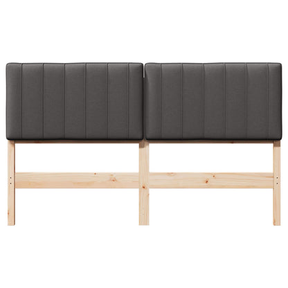 Gestoffeerd hoofdbord Bruin en Donkergrijs 150 cm