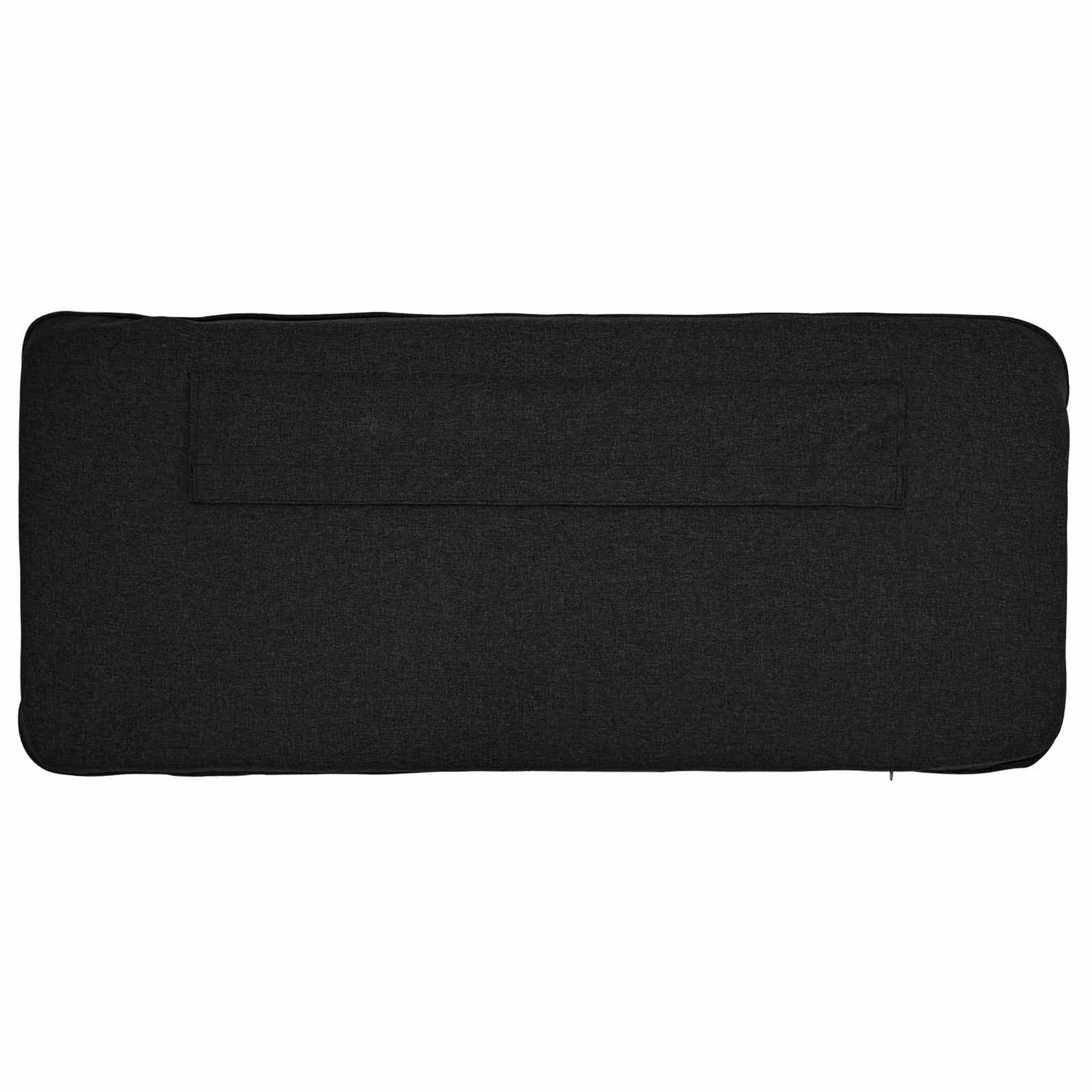 Gestoffeerd hoofdbord Bruin en zwart 150 cm Massief grenenhout