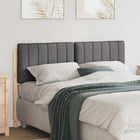 Upholstered Headboard Brown and Dark Grey 135 cm