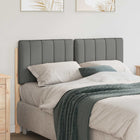 Upholstered Headboard Brown and Light Grey 120 cm