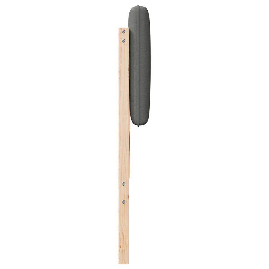 Gestoffeerd hoofdbord Bruin en Licht Grijs 120 cm