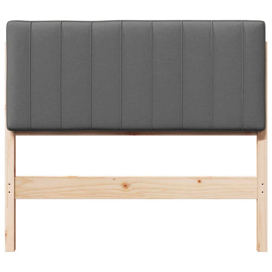 Gestoffeerd hoofdbord Bruin en Licht Grijs 100 cm