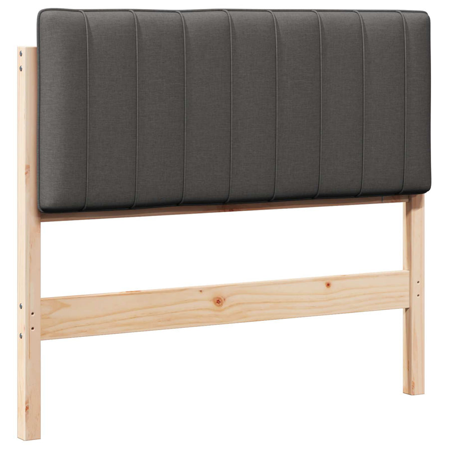 Gestoffeerd hoofdbord Bruin en Donkergrijs 100 cm