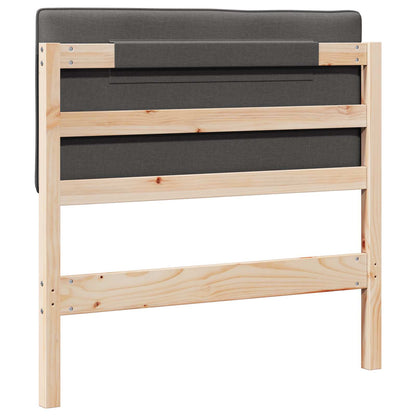 Gestoffeerd hoofdbord Bruin en Donkergrijs 100 cm
