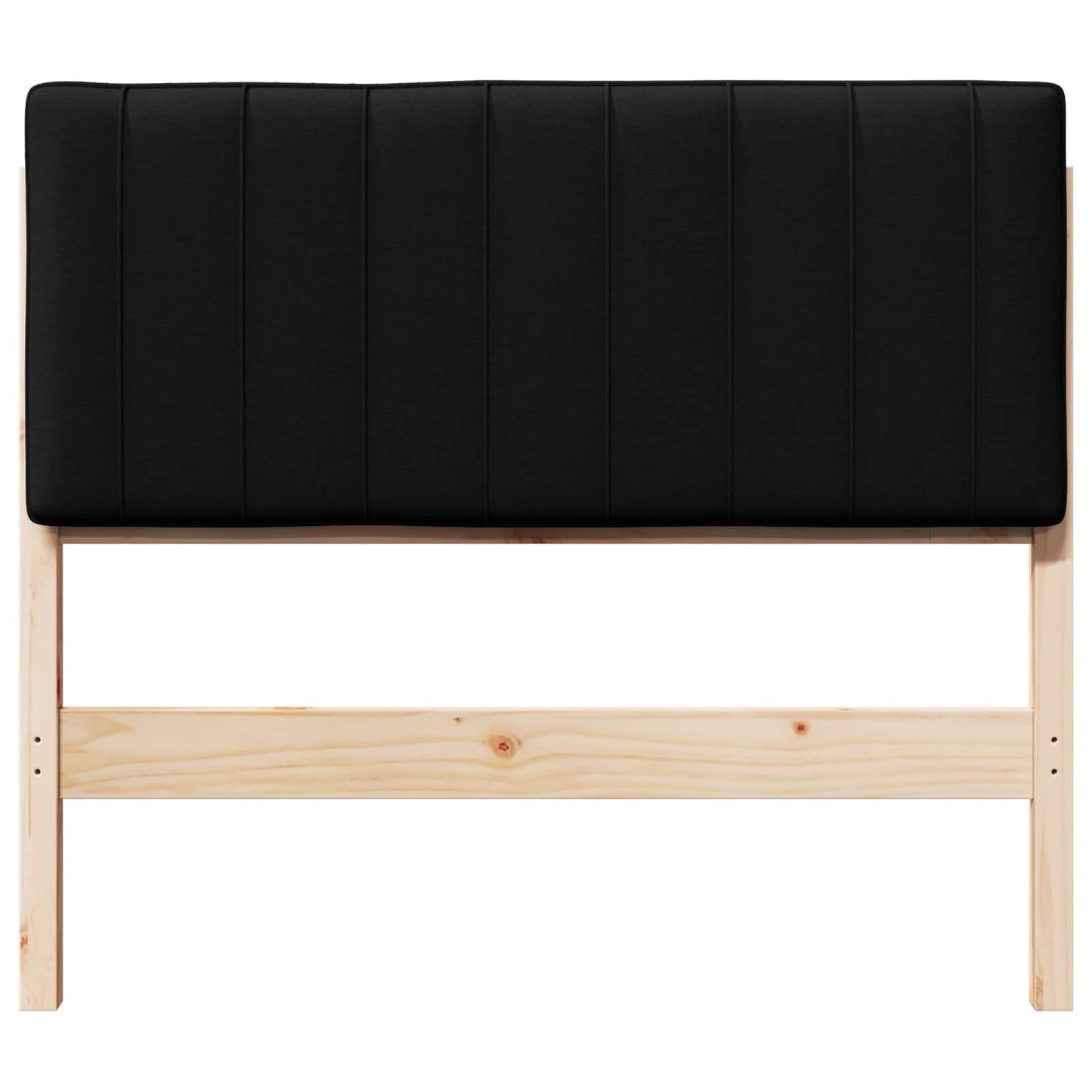 Gestoffeerd hoofdbord Bruin en zwart 100 cm Massief grenenhout