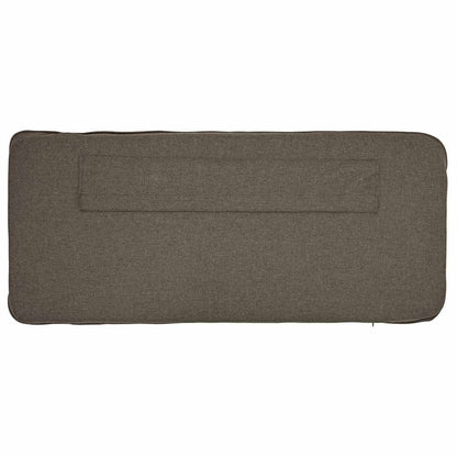 Gestoffeerd hoofdbord Bruin en Taupe 90 cm Massief grenenhout