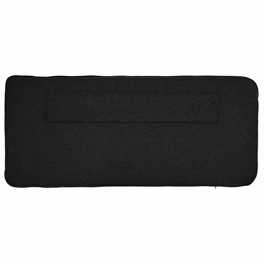 Gestoffeerd hoofdbord Bruin en zwart 80 cm Massief grenenhout
