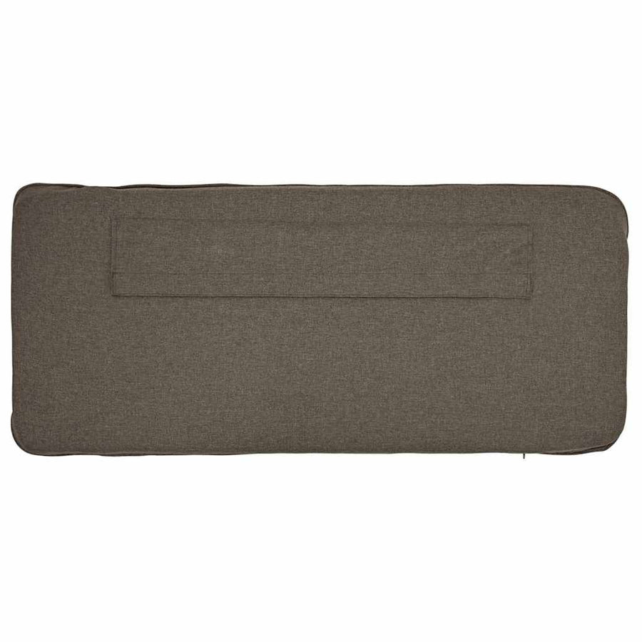 Gestoffeerd hoofdbord Bruin en Taupe 75 cm Massief grenenhout