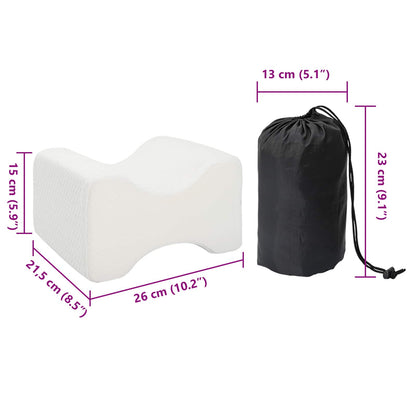 Hoofdkussen met kussen Wit 26 x 21 x 15 cm Polyester