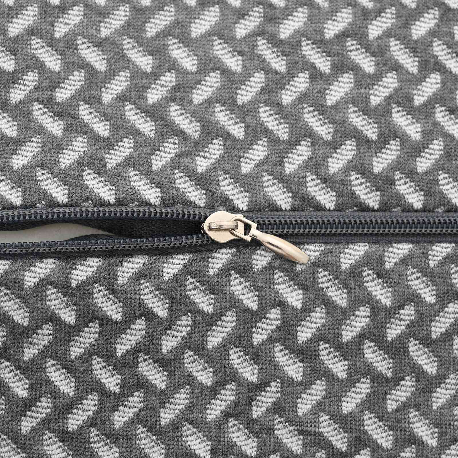 Hoofdkussen met kussen Grijs 26 x 21 x 15 cm Polyester