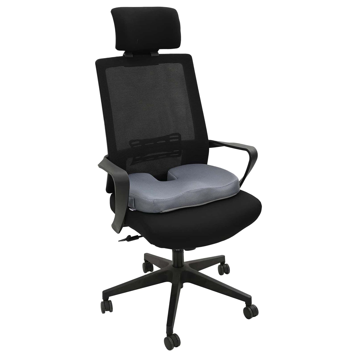 Hoofdkussen met kussen Grijs 46 x 38 x 8 cm Gaas