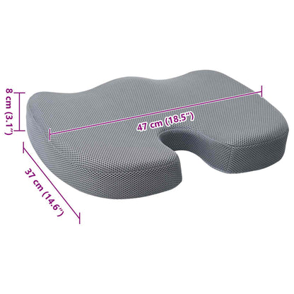 Hoofdkussen met kussen Grijs 46 x 38 x 8 cm Gaas