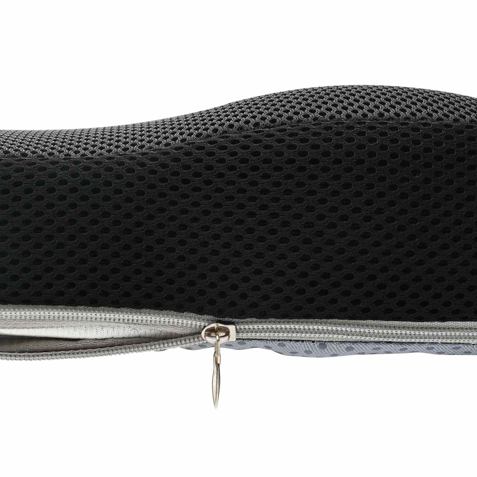 Hoofdkussen met kussen Zwart 46 x 38 x 8 cm Gaas