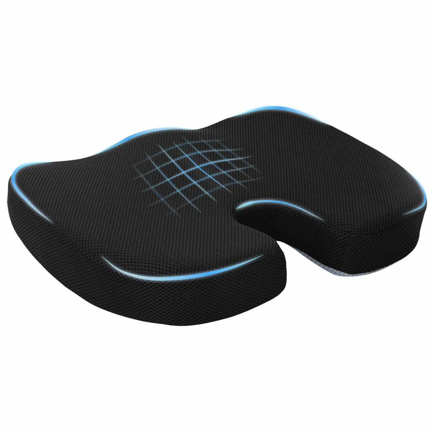 Hoofdkussen met kussen Zwart 46 x 38 x 8 cm Gaas