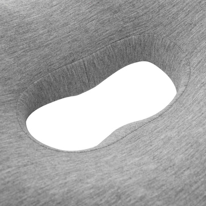 Hoofdkussen met kussen Lichtgrijs 42 x 37 x 8 cm Katoen