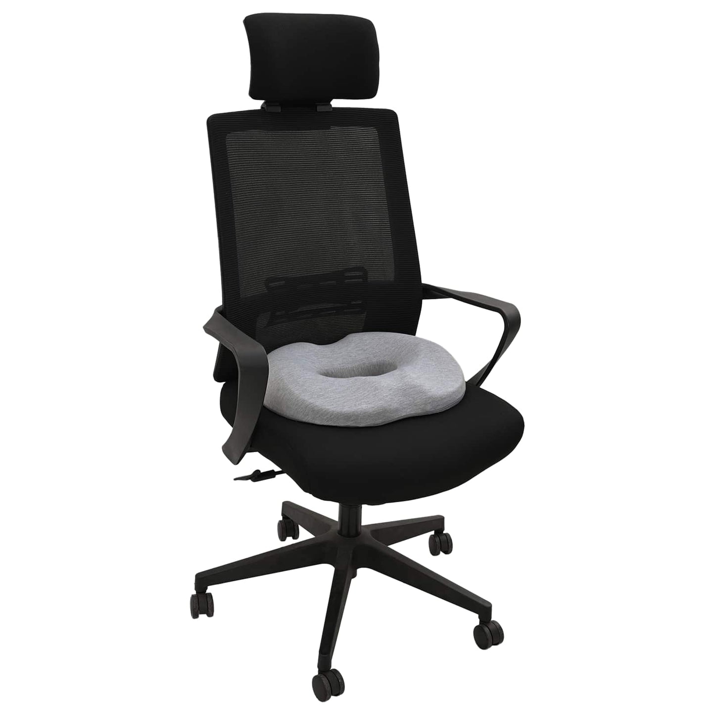 Hoofdkussen met kussen Lichtgrijs 42 x 37 x 8 cm Katoen