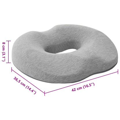 Hoofdkussen met kussen Lichtgrijs 42 x 37 x 8 cm Katoen