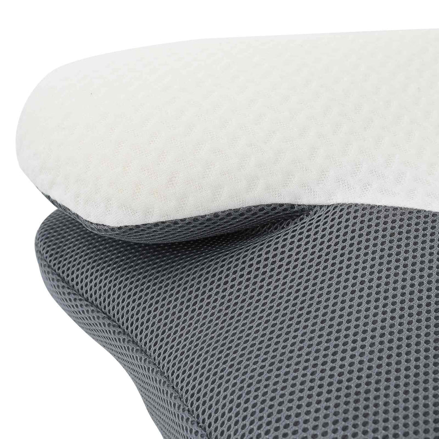 Hoofdkussen met kussen Wit 59 x 38 x 14 cm Polyester