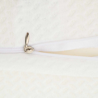 Hoofdkussen met kussen Wit 59 x 38 x 14 cm Polyester
