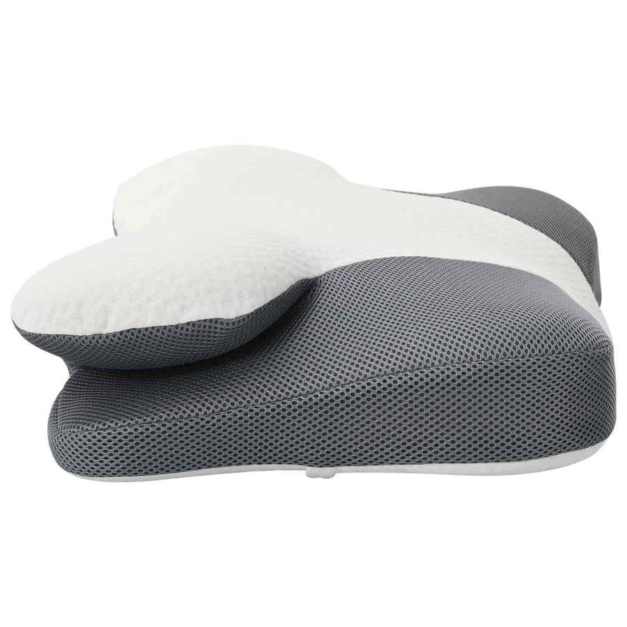 Hoofdkussen met kussen Wit 59 x 38 x 14 cm Polyester