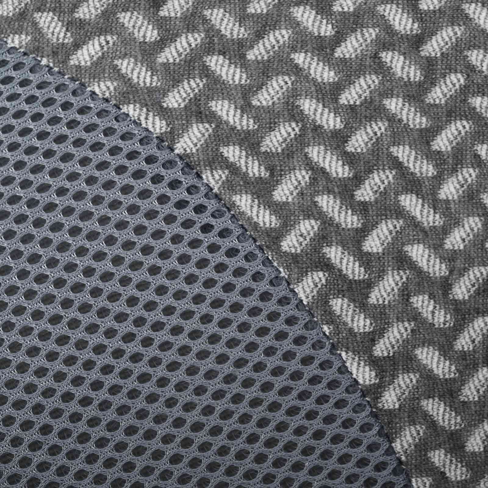 Hoofdkussen met kussen Grijs 59 x 38 x 14 cm Polyester