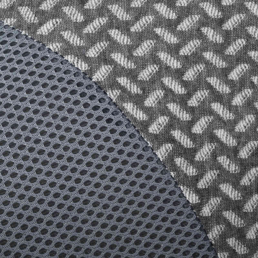 Hoofdkussen met kussen Grijs 59 x 38 x 14 cm Polyester
