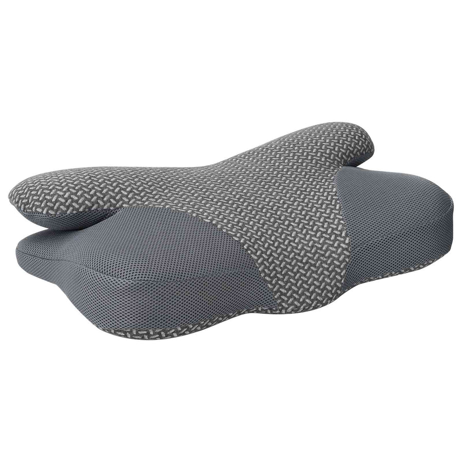 Hoofdkussen met kussen Grijs 59 x 38 x 14 cm Polyester