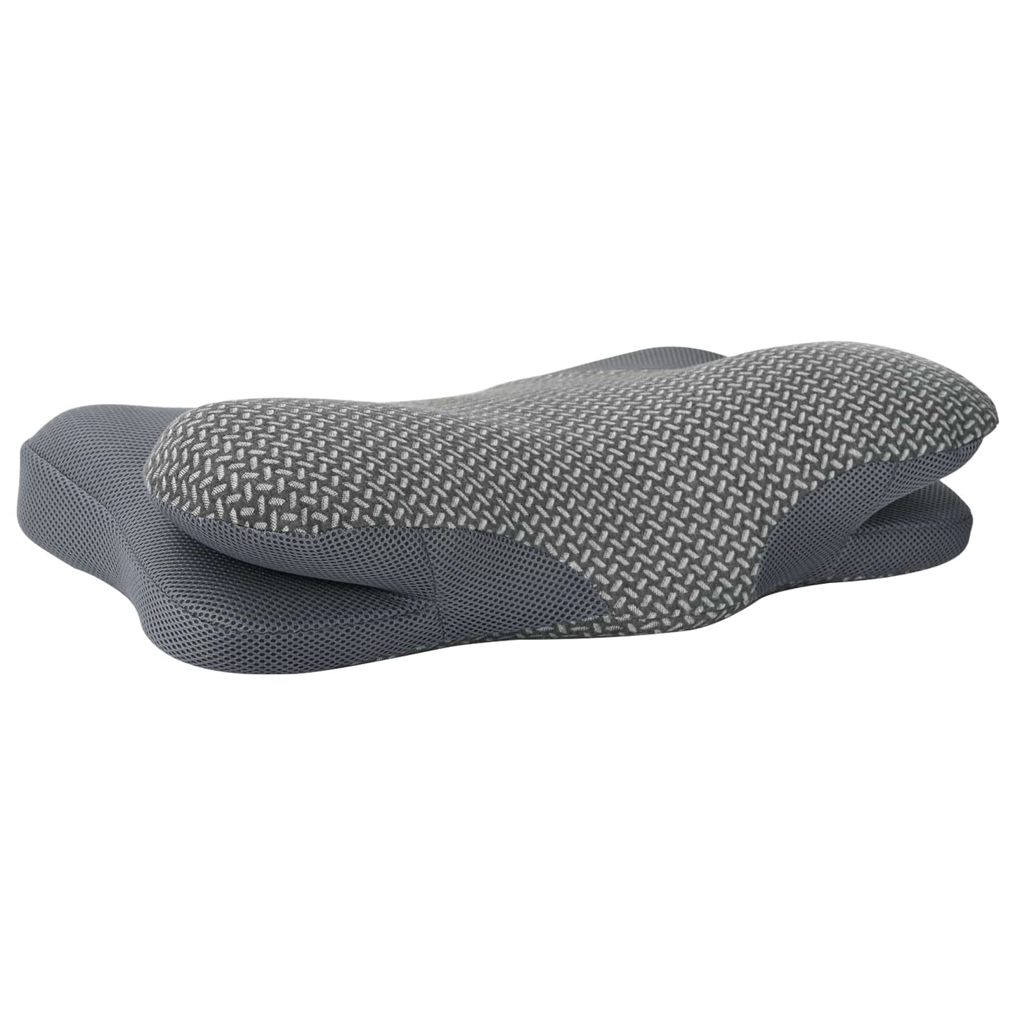 Hoofdkussen met kussen Grijs 59 x 38 x 14 cm Polyester