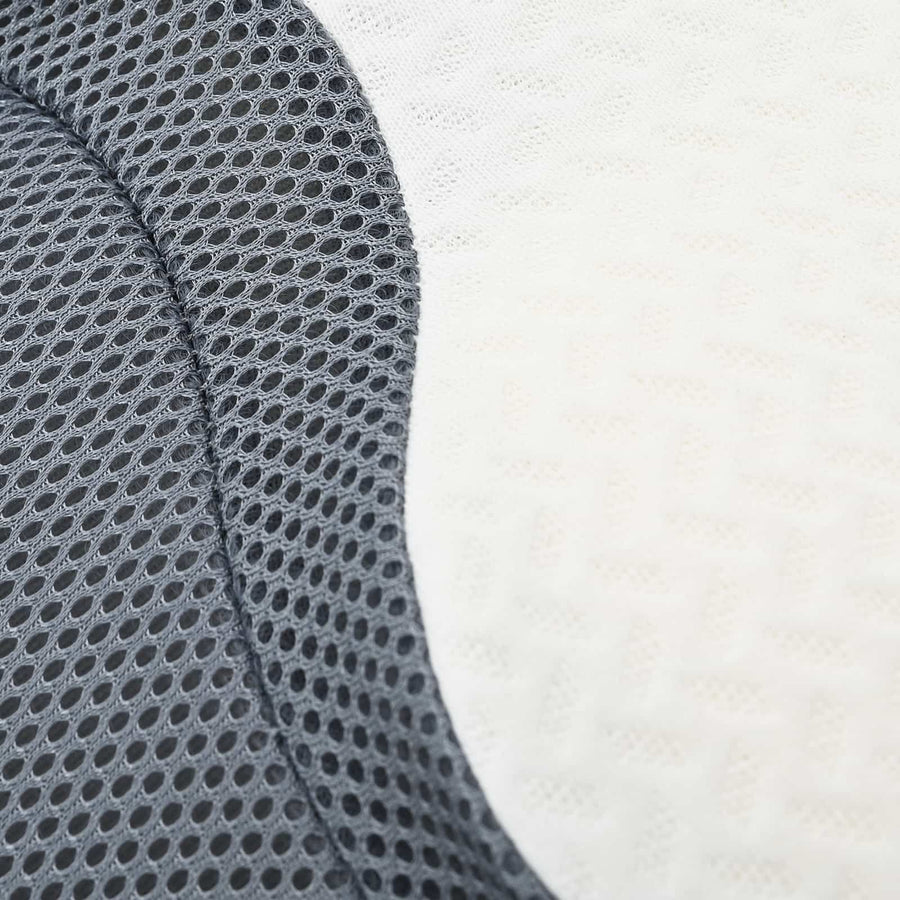 Hoofdkussen met kussen Wit 60 x 37 x 13 cm Polyester