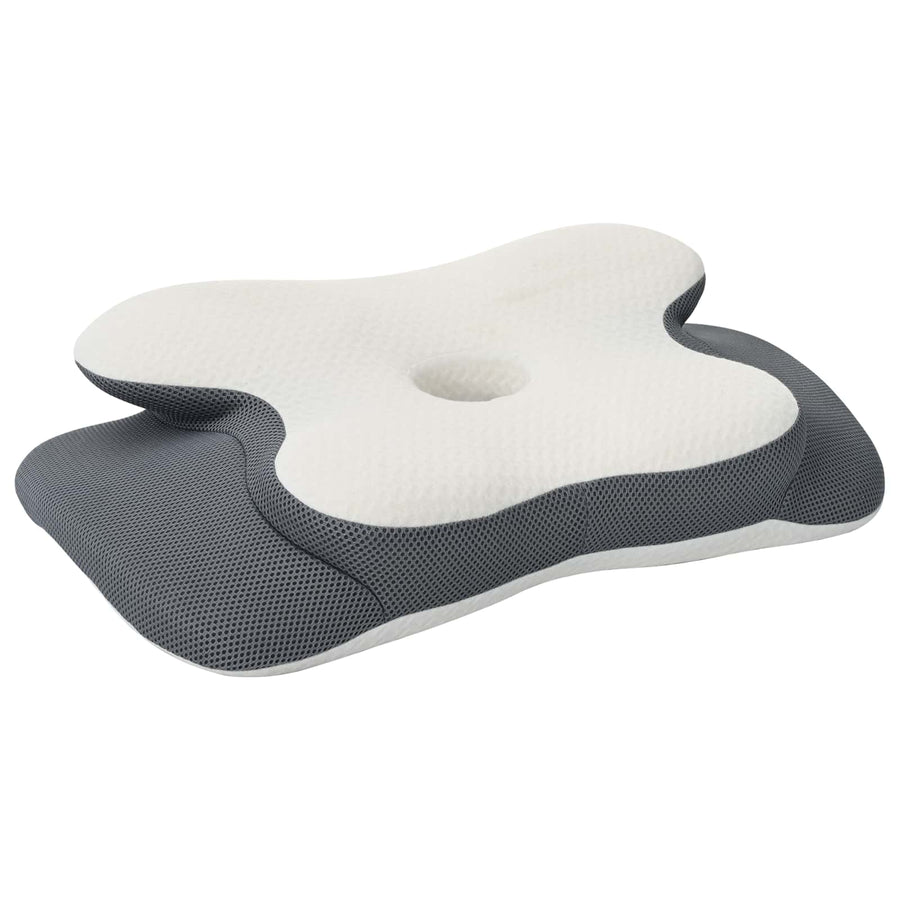 Hoofdkussen met kussen Wit 60 x 37 x 13 cm Polyester