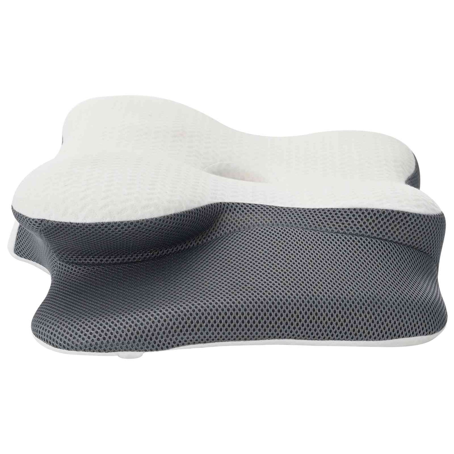 Hoofdkussen met kussen Wit 60 x 37 x 13 cm Polyester