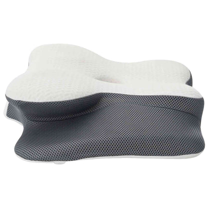 Hoofdkussen met kussen Wit 60 x 37 x 13 cm Polyester