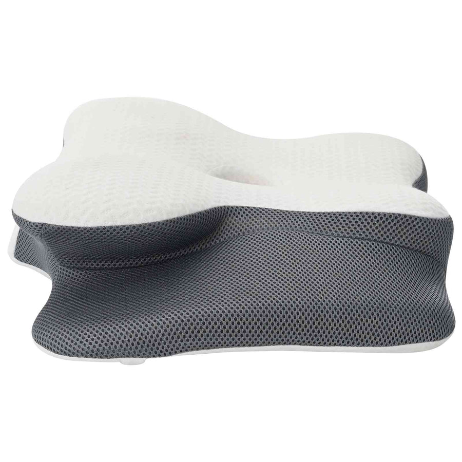 Hoofdkussen met kussen Wit 60 x 37 x 13 cm Polyester