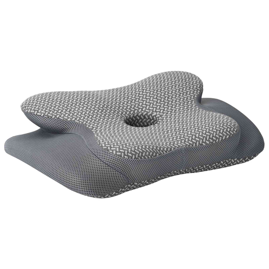 Hoofdkussen met kussen Grijs 60 x 37 x 13 cm Polyester