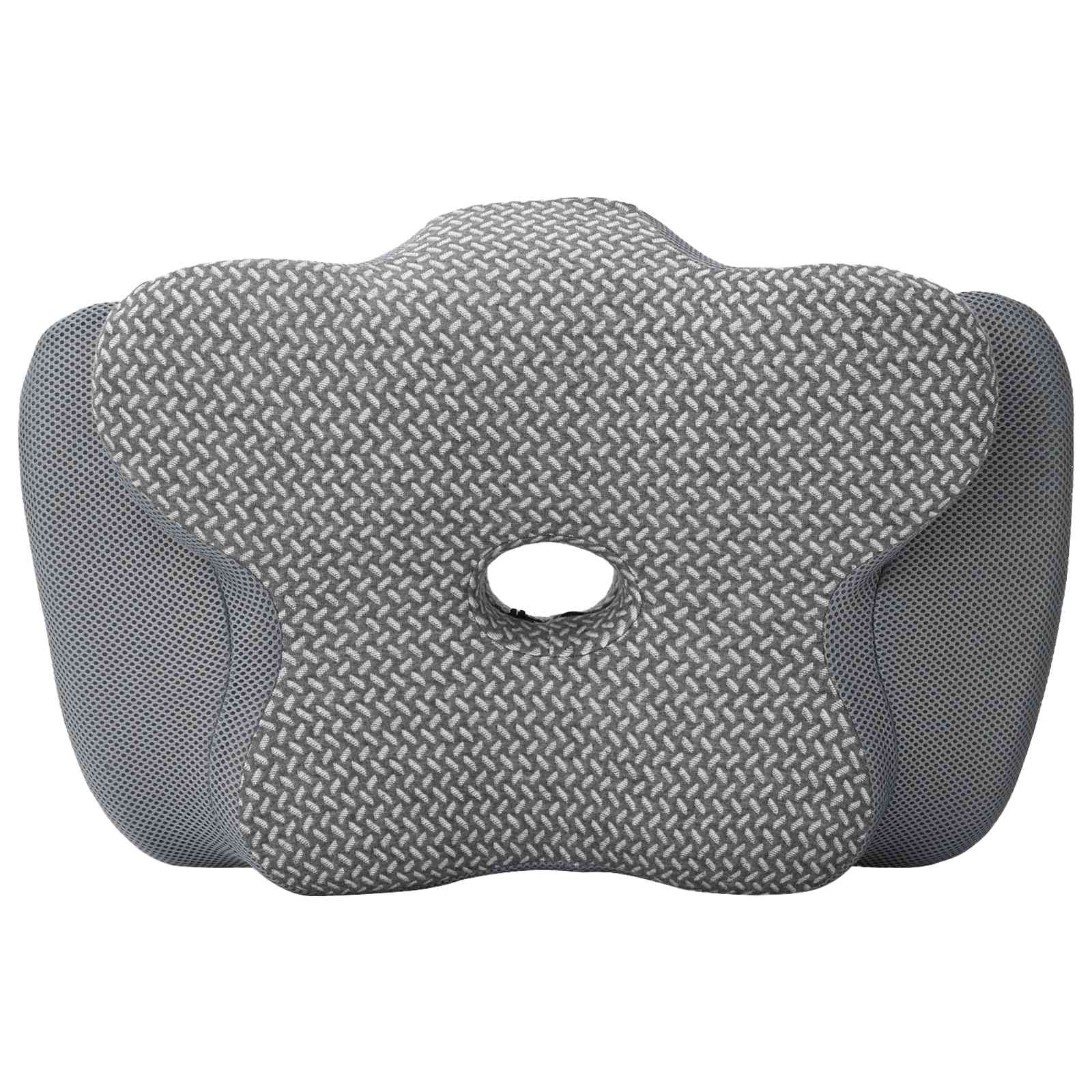 Hoofdkussen met kussen Grijs 60 x 37 x 13 cm Polyester