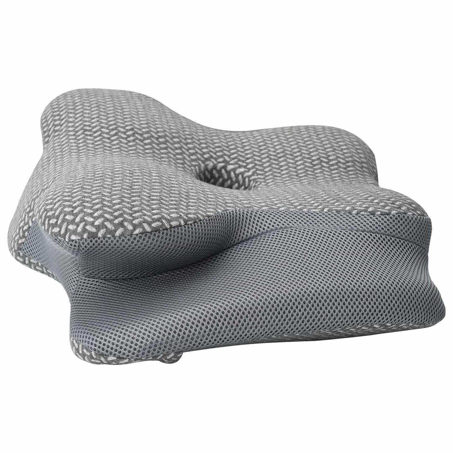 Hoofdkussen met kussen Grijs 60 x 37 x 13 cm Polyester