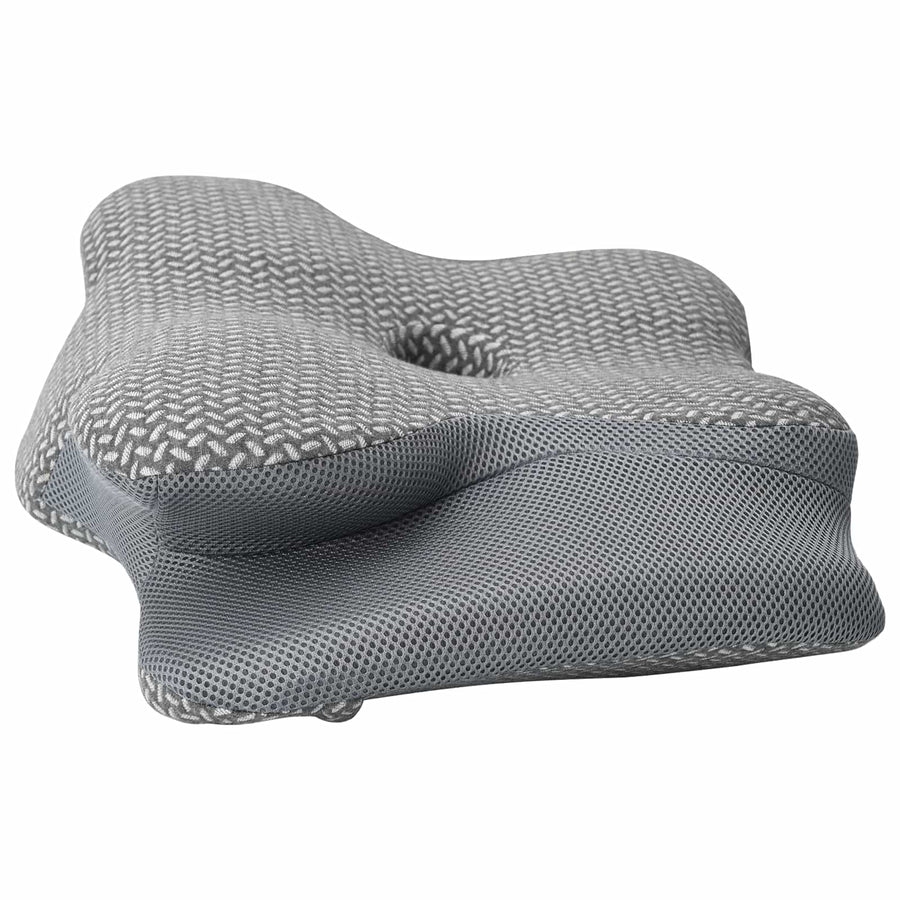 Hoofdkussen met kussen Grijs 60 x 37 x 13 cm Polyester