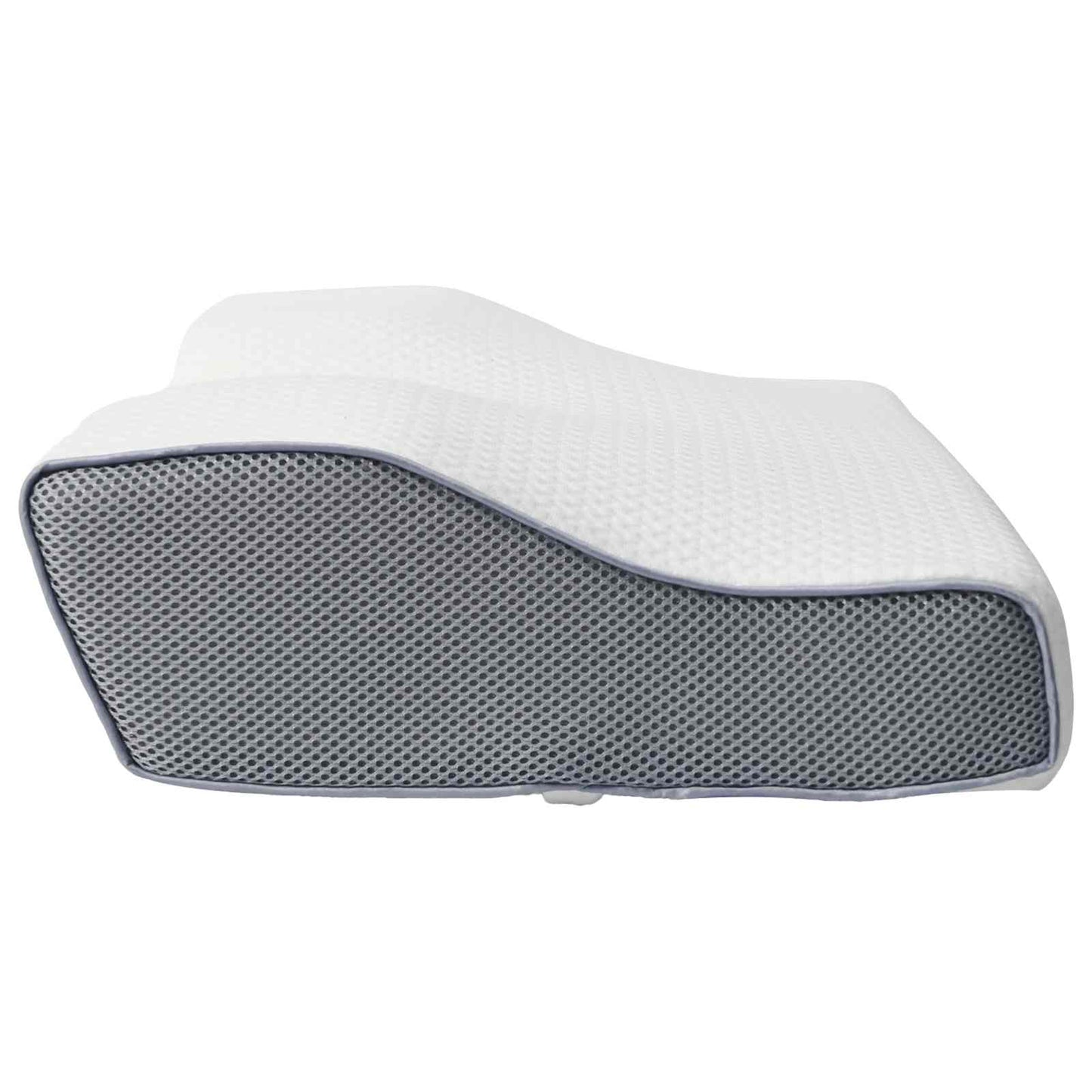 Hoofdkussen met kussen Wit 60 x 34 x 11 cm Polyester