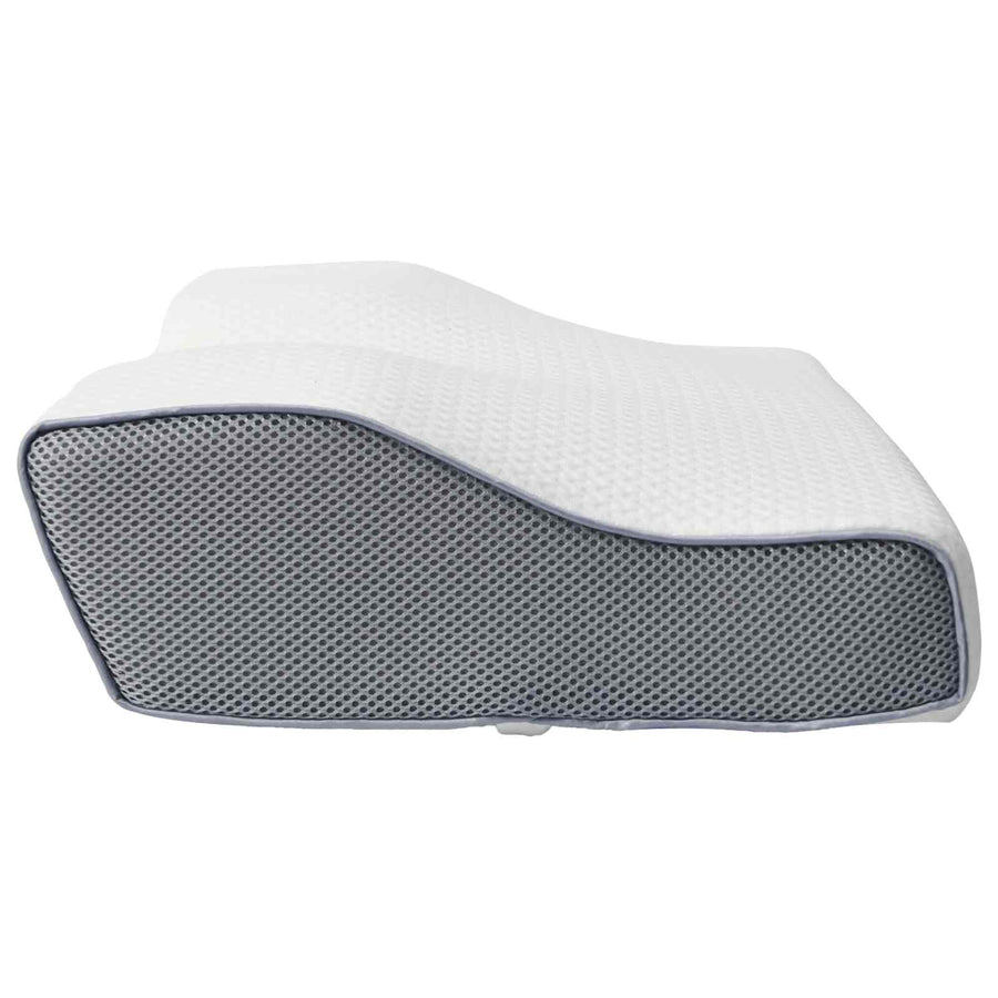Hoofdkussen met kussen Wit 60 x 34 x 11 cm Polyester