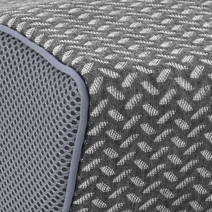 Hoofdkussen met kussen Grijs 60 x 34 x 11 cm Polyester