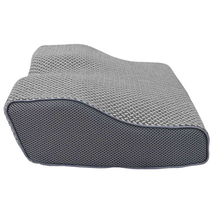 Hoofdkussen met kussen Grijs 60 x 34 x 11 cm Polyester