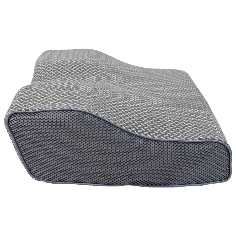 Hoofdkussen met kussen Grijs 60 x 34 x 11 cm Polyester