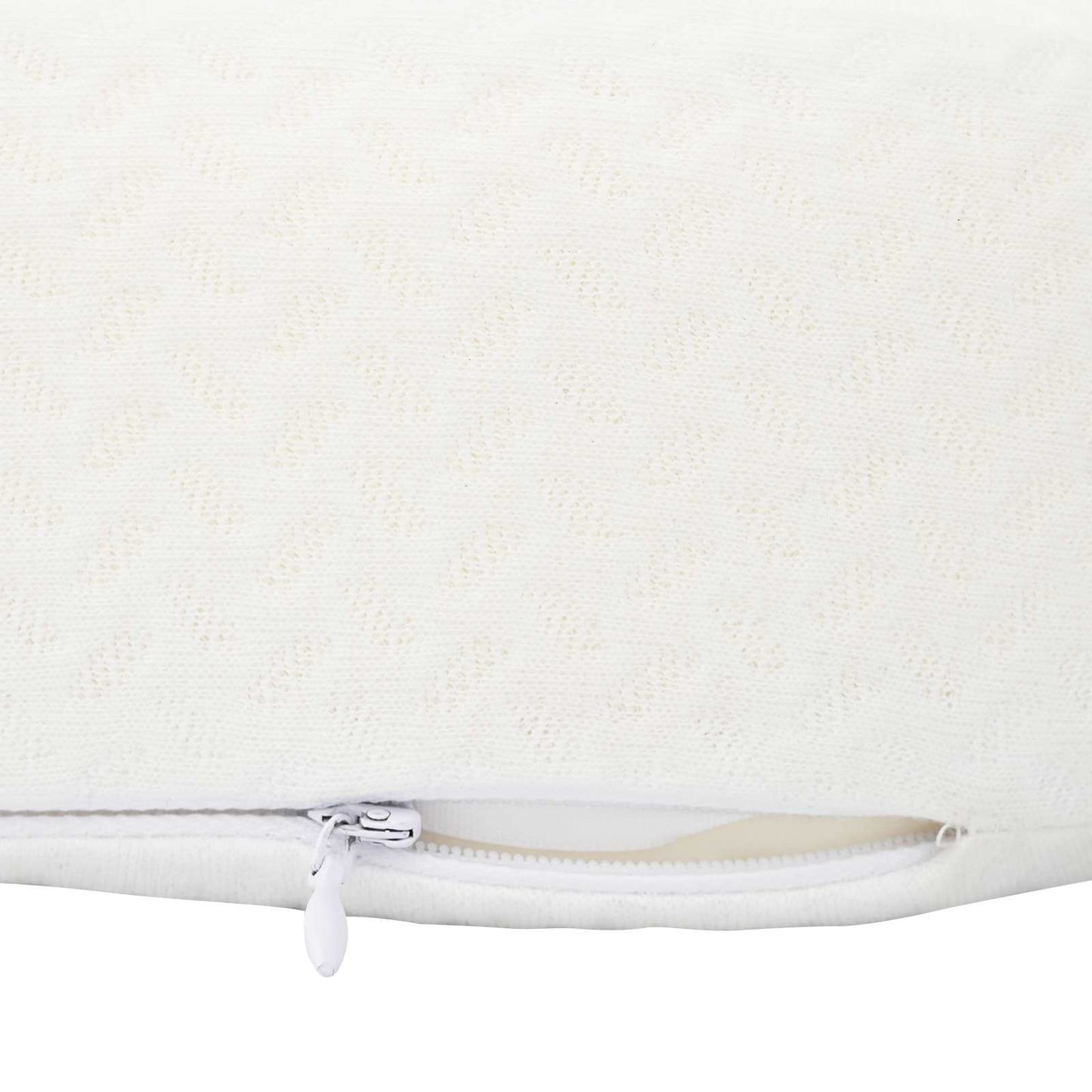 Hoofdkussen met kussen Wit 55 x 36 x 10 cm Polyester