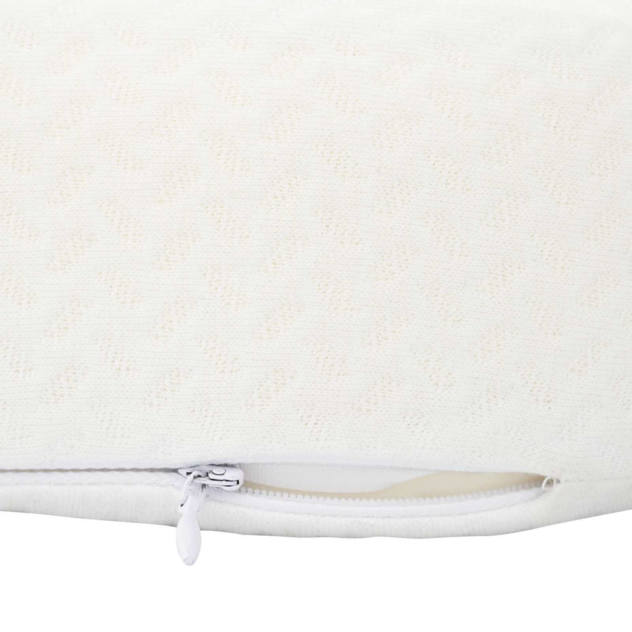 Hoofdkussen met kussen Wit 55 x 36 x 10 cm Polyester
