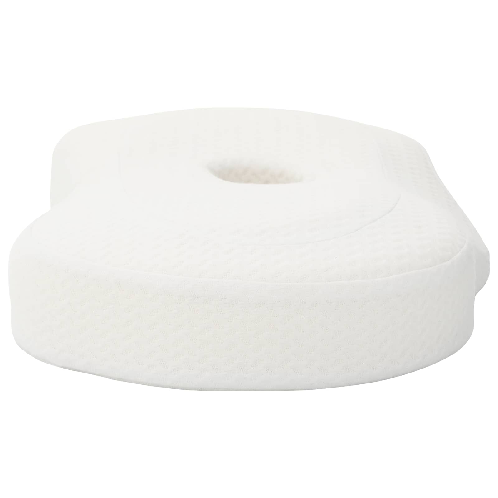 Hoofdkussen met kussen Wit 55 x 36 x 10 cm Polyester