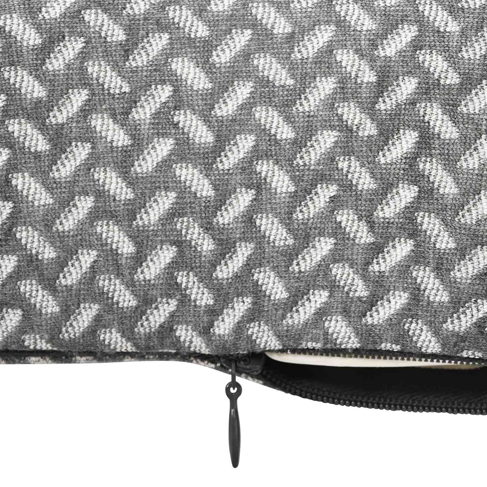 Hoofdkussen met kussen Grijs 55 x 36 x 10 cm Polyester