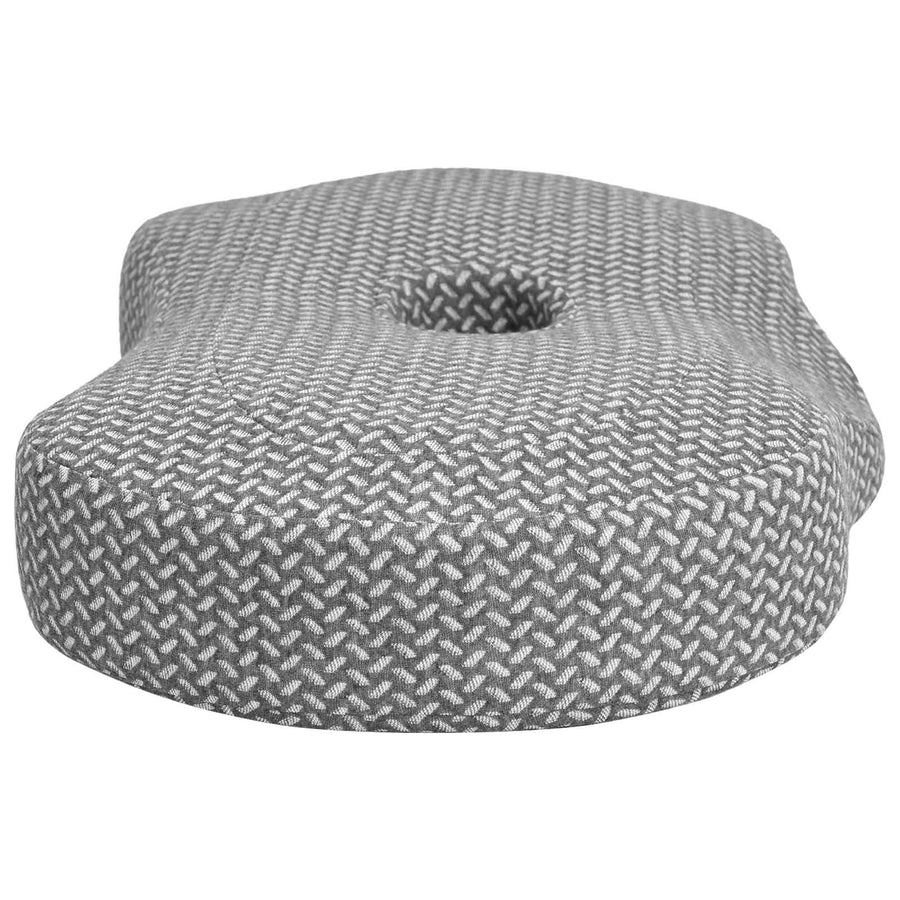 Hoofdkussen met kussen Grijs 55 x 36 x 10 cm Polyester