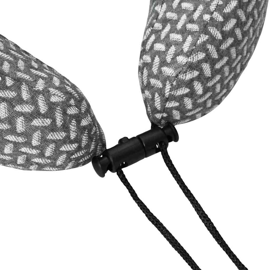 Hoofdkussen met kussen Grijs 30 x 28 x 14 cm Polyester
