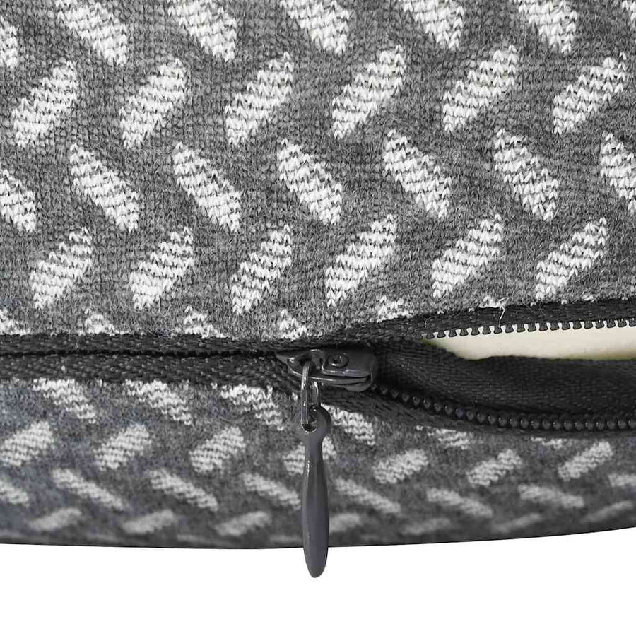 Hoofdkussen met kussen Grijs 30 x 28 x 14 cm Polyester
